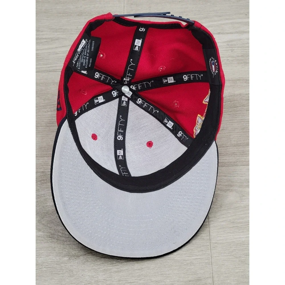 New Era MLB Atlanta Braves Baseball Snapback Hat Cap Red Navy Youth One Size